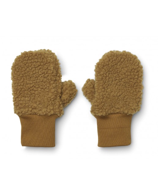Coy pile mittens - Golden caramel  2-4Y